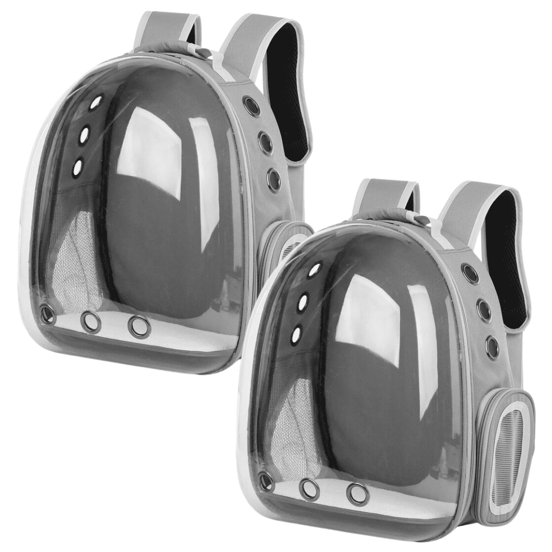 Breathable Transparent Cat Pet Carrier Backpack Double Bundle