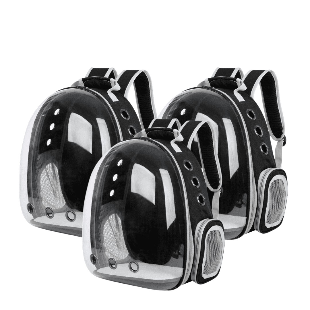 Breathable Transparent Cat Pet Carrier Backpack Triple Bundle