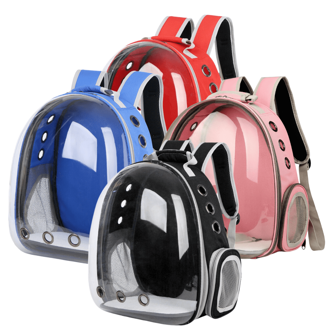 Breathable Transparent Cat Pet Carrier Backpack Family Bundle